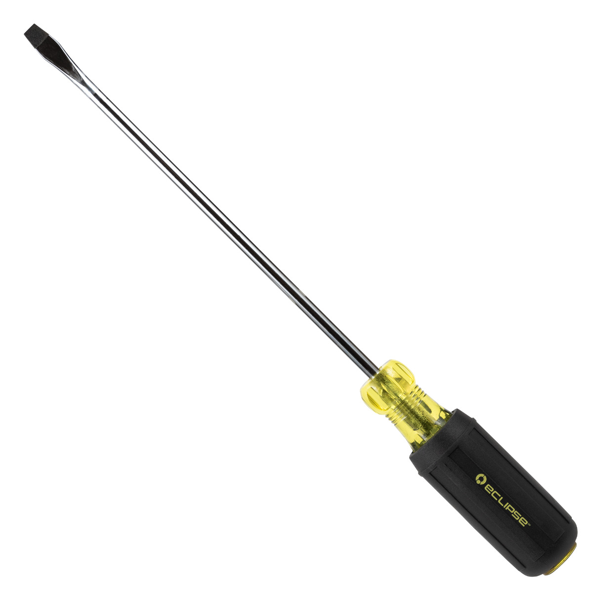 Flat Blade Rubber Grip Screwdriver 1/4 x 8"