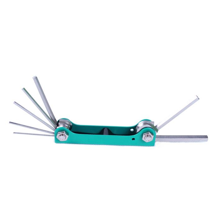 7 Pc Folding Hex Key Set - Metric