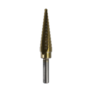 Step Drill, 1/8" ~ 1/2" 13 Step, Titanium Coated M2 High Speed Steel - Image 2