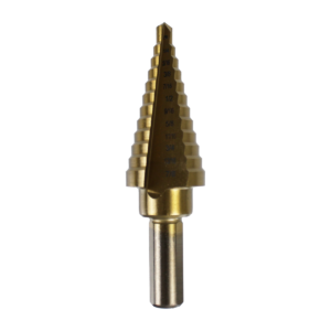 Step Drill, 3/16" ~ 7/8" 12 Step, Titanium Coated M2 High Speed Steel - Image 2