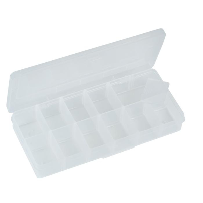 Plastic Box w/dividers 10 X4.75 X 1.5