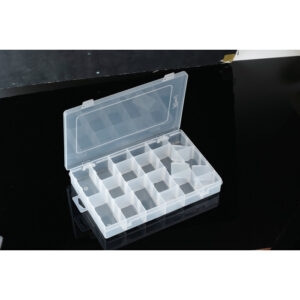 Plastic Box w/dividers 11 X 7 X 1.75 - Image 2