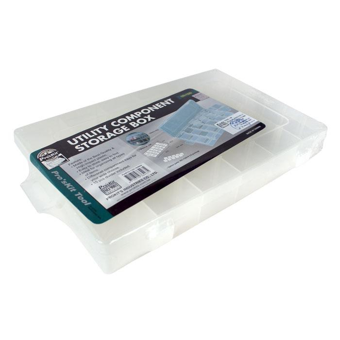 Plastic Box w/dividers 11 X 7 X 1.75