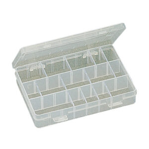 Plastic Box w/dividers 8 X 5.25 X 1.5