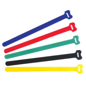 Hook & Loop Cable Tie Assortment 15 pcs - 3 each color - Image 2