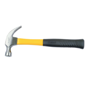 Heavy Duty Curved Claw Hammer with Fiberglass Handle - 16 oz - Image 2