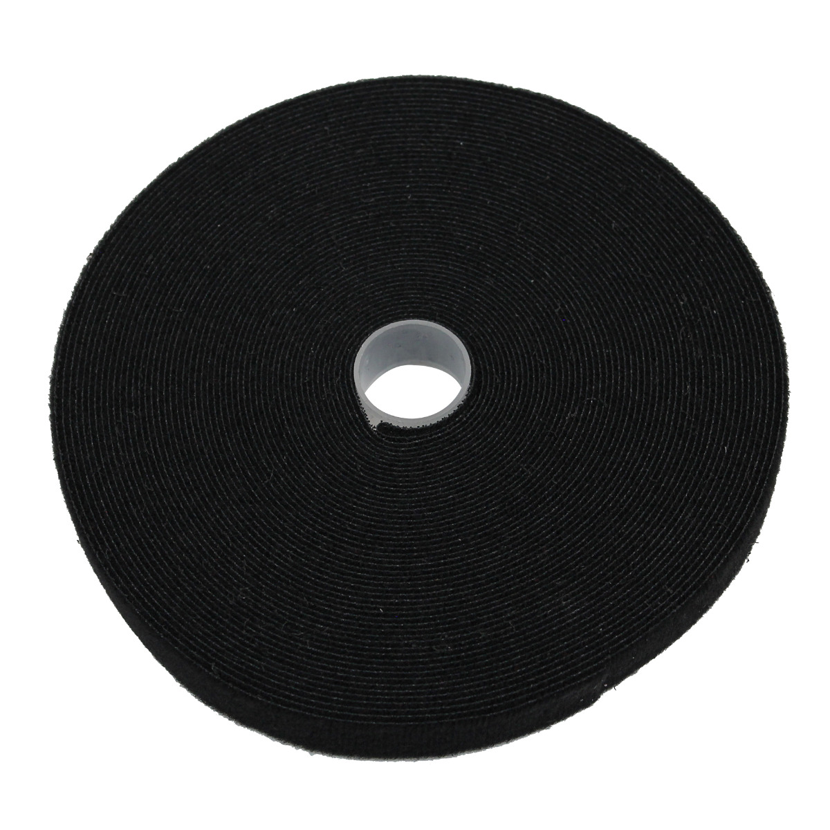Hook & Loop Tape, 1/2" Wide, Black, 50FT Roll