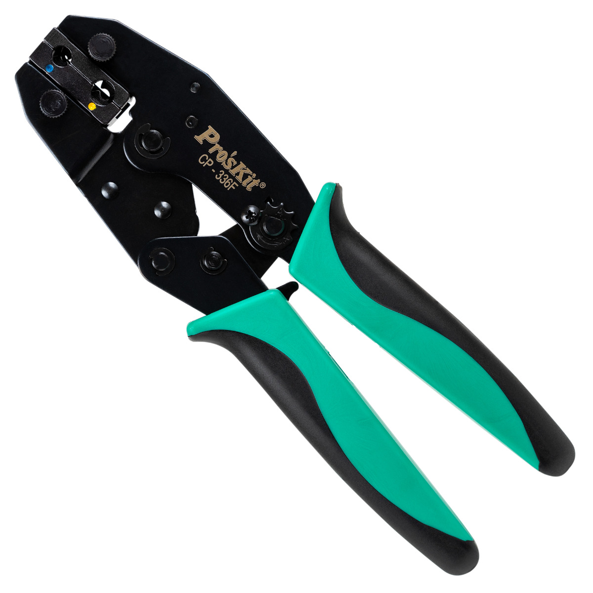 Lunar Crimper for Yellow and Blue Insulated Flag Terminals AWG 16-10