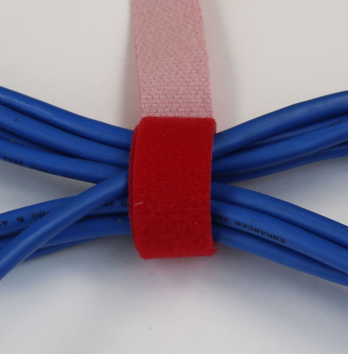 Hook & Loop Tape, 3/4" Wide, Red, 50 FT Roll