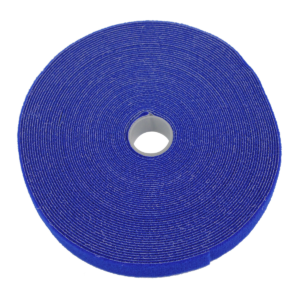 Hook & Loop Tape, 1/2" Wide, Blue, 50 FT Roll