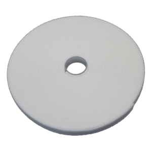 Hook & Loop Tape, 1/2" Wide, White, 50 FT Roll