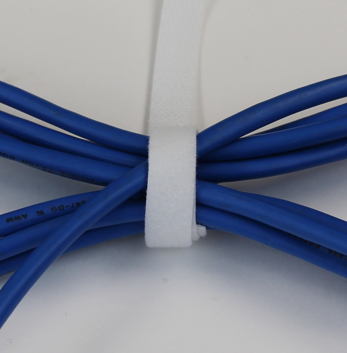 Hook & Loop Tape, 1/2" Wide, White, 50 FT Roll