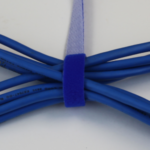 Hook & Loop Tape, 1/2" Wide, Blue, 50 FT Roll - Image 2