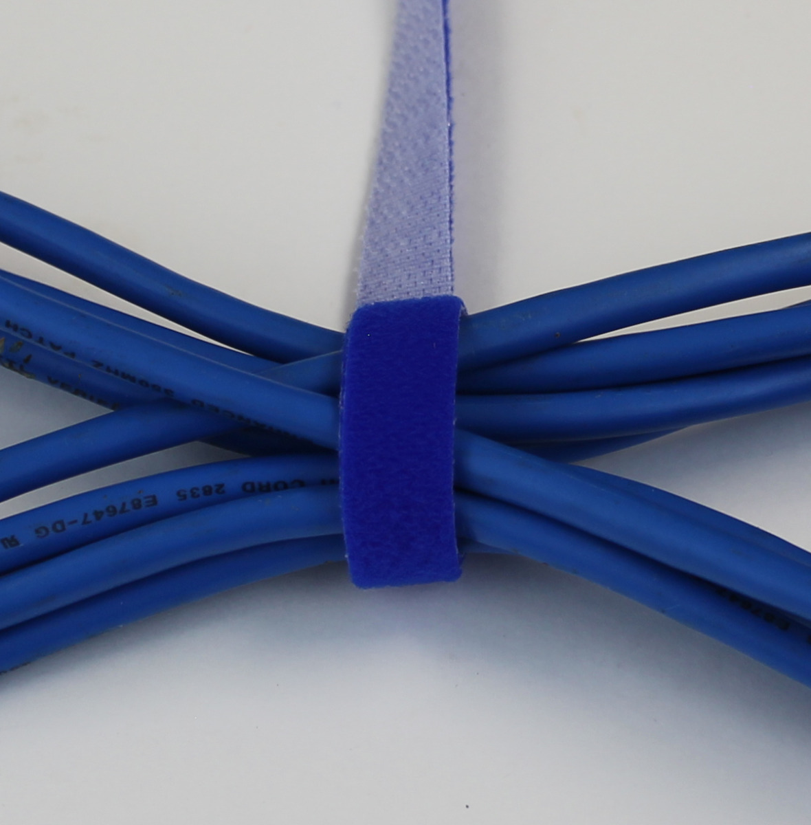 Hook & Loop Tape, 1/2" Wide, Blue, 50 FT Roll