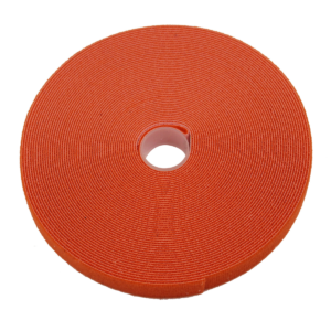 Hook & Loop Tape, 3/4" Wide, Orange, 50FT Roll