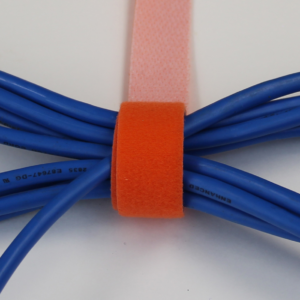 Hook & Loop Tape, 3/4" Wide, Orange, 50FT Roll - Image 2