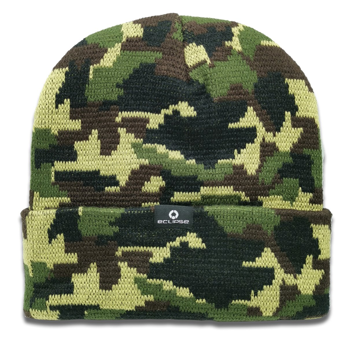 USB LED Rechargeable Beanie Headlight Camo