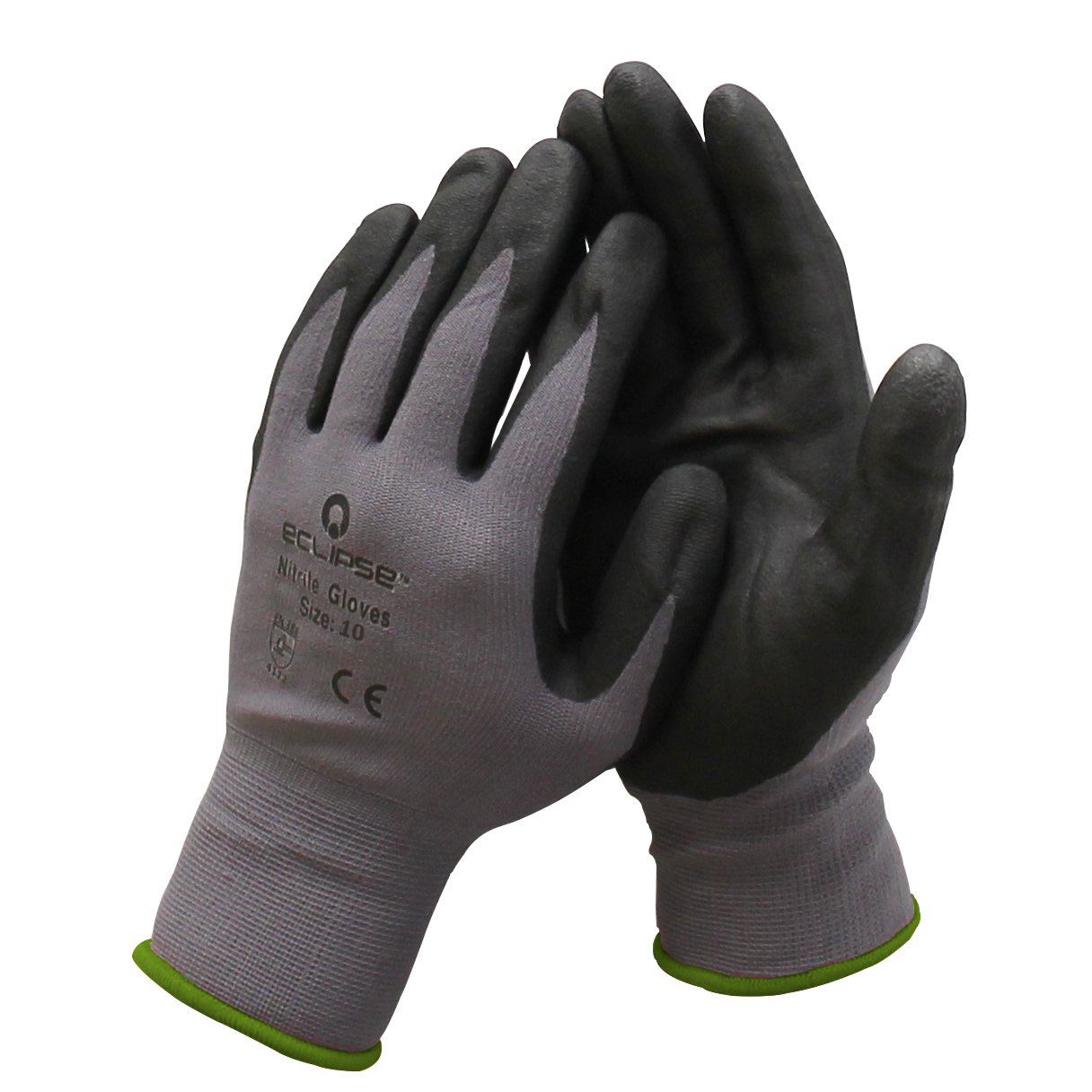 Nitrile Coated Work Gloves, X-Large, Size 10