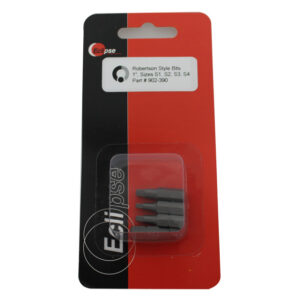 4 Pc Robertson Style 1" Insert Bit Set-Sizes: S1,S2,S3,S4