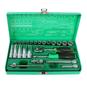 24 pc 1/4" Drive Socket Tool Set - Image 2