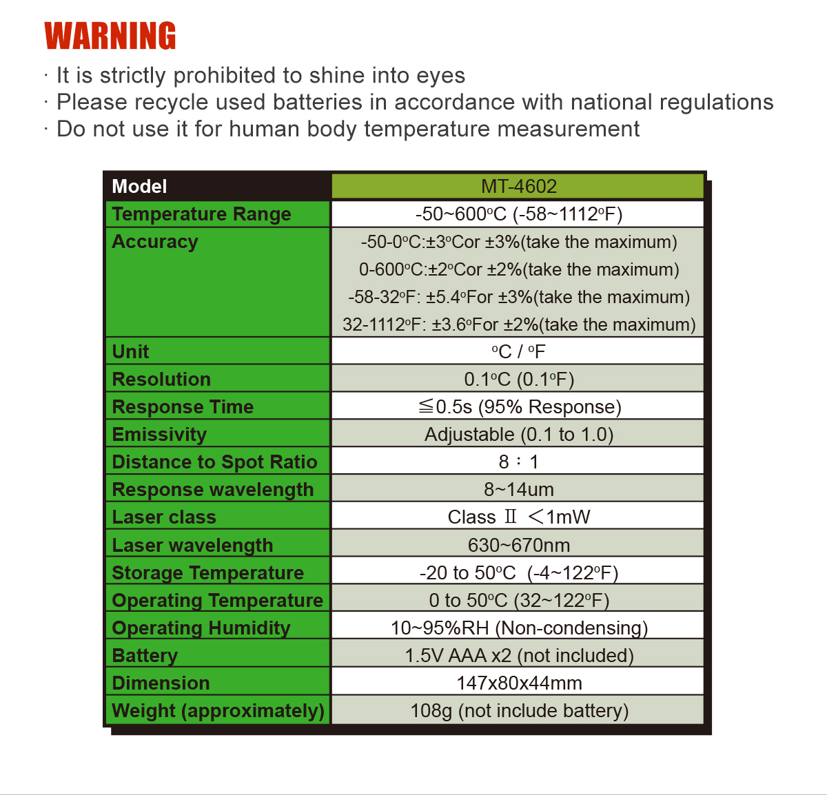 Infrared Thermometer