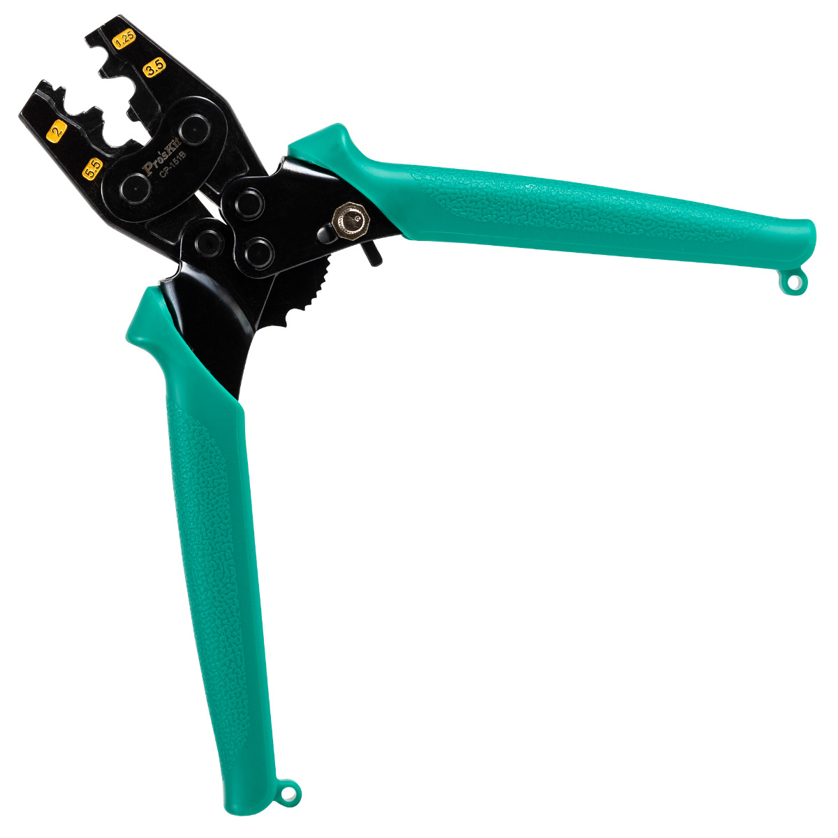 Ratcheted Crimper for Non-Insulated Terminals AWG 22-10