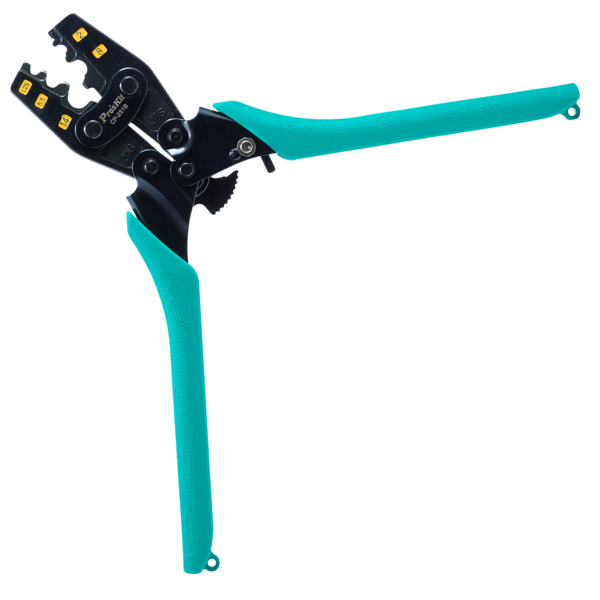 Ratcheted Crimper for Non-Insulated Terminals AWG 22-6