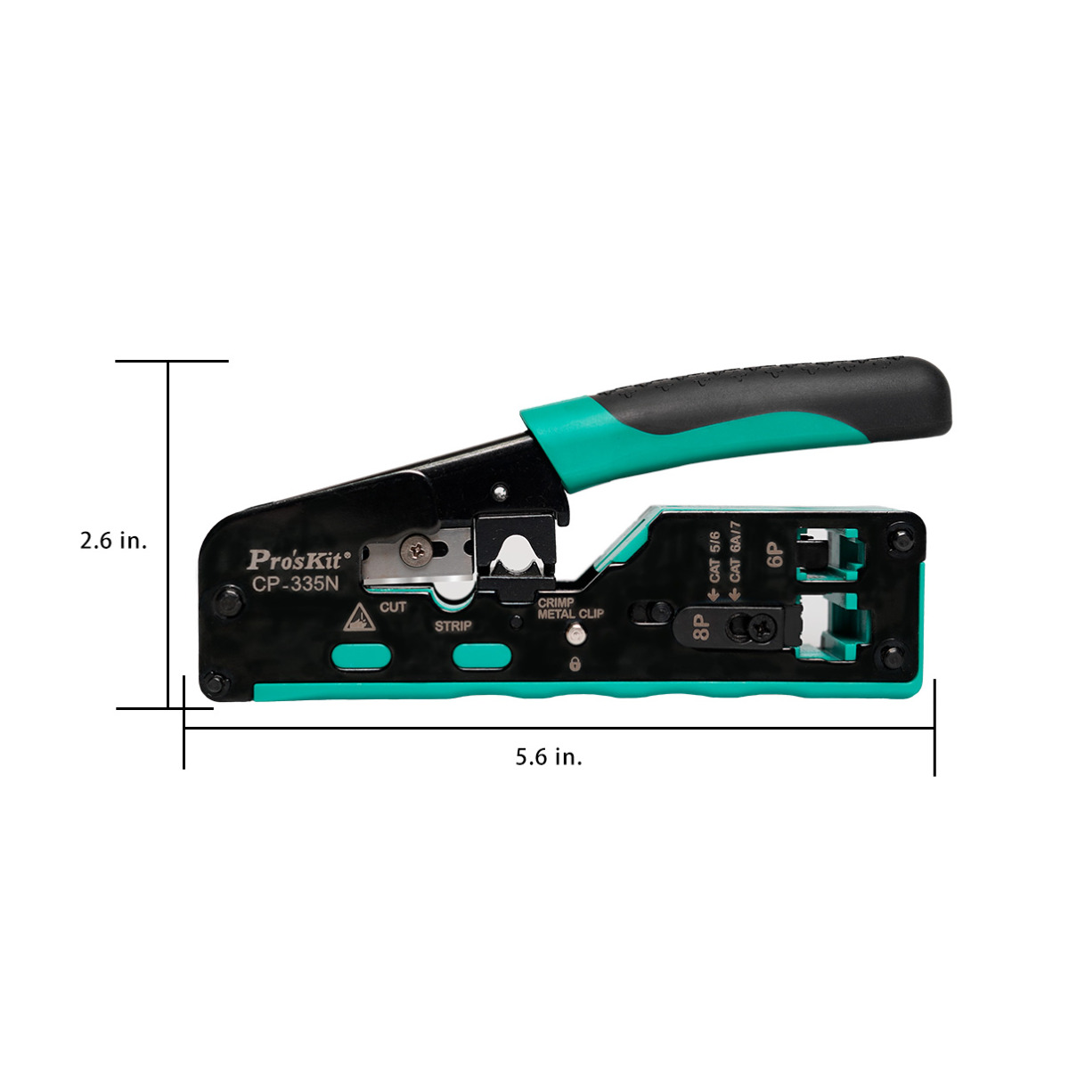 Cat 5/6/7 Modular Plug Crimp Tool