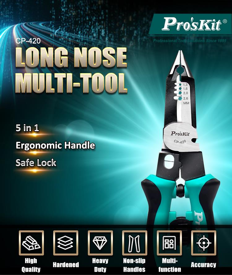 5 in 1 Long Nose Multi-tool