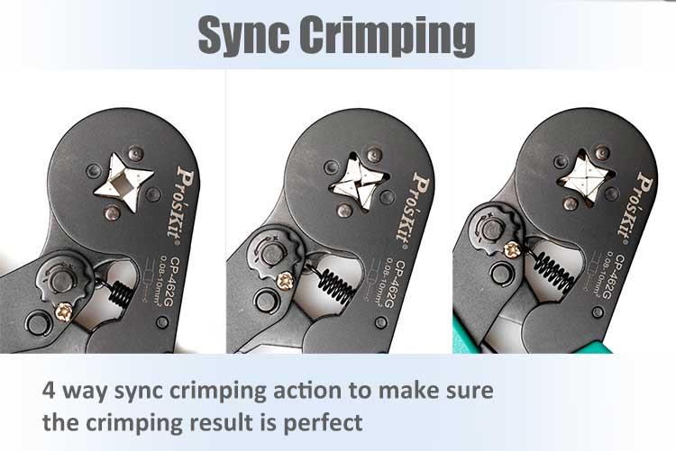 Square Crimp Wire Ferrule Crimper AWG 28-7