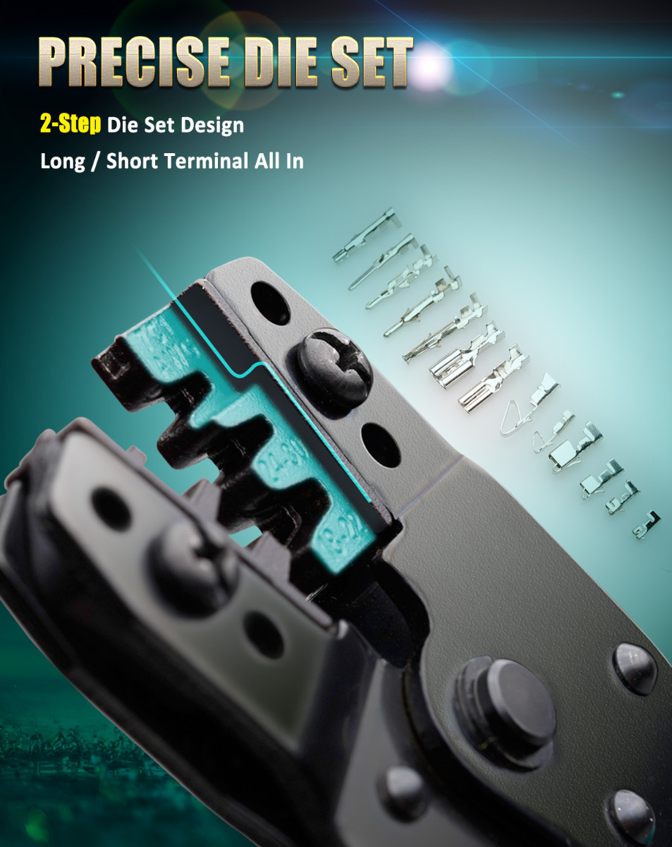 Compact Crimper for Open Barrel Contacts AWG 30-24, 22-18