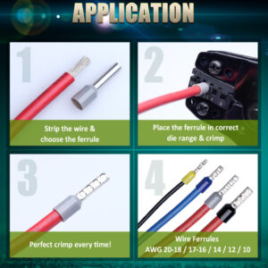 Compact Crimper for Wire Ferrules AWG  22-10 - Image 4