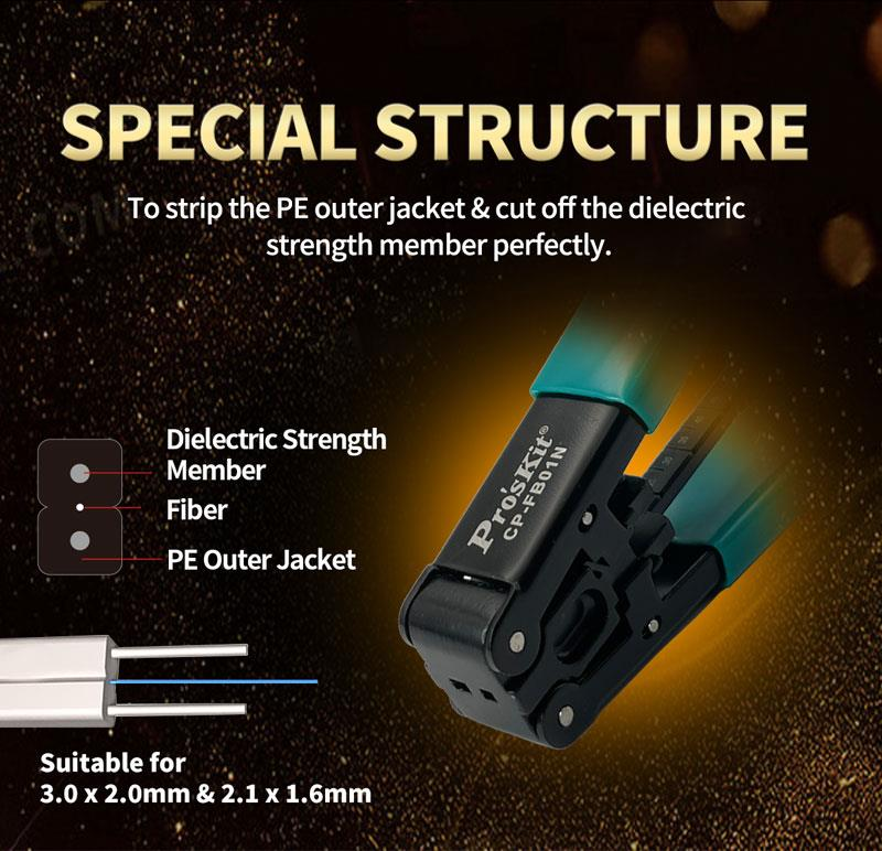 FTTH Drop Cable Stripper Double hole