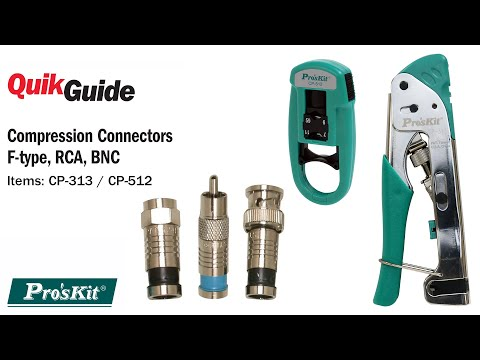 Compression BNC Connector, RG6Q, 50 Pack