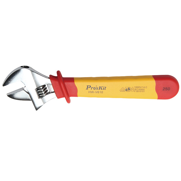 1000V Insulated Adjustable Wrench - 10"