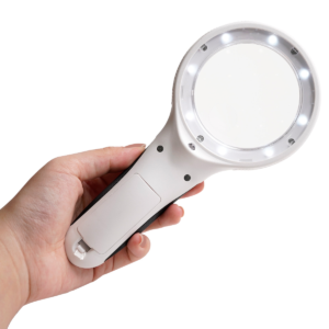 Handheld 2.5X/6X Dual Magnification LED Magnifier with Currency Detecting - Image 4