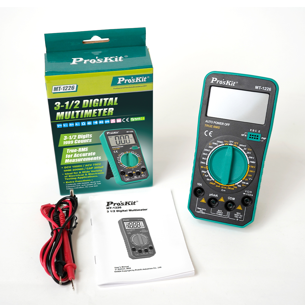 3-1/2 Digit True-RMS Digital Multimeter