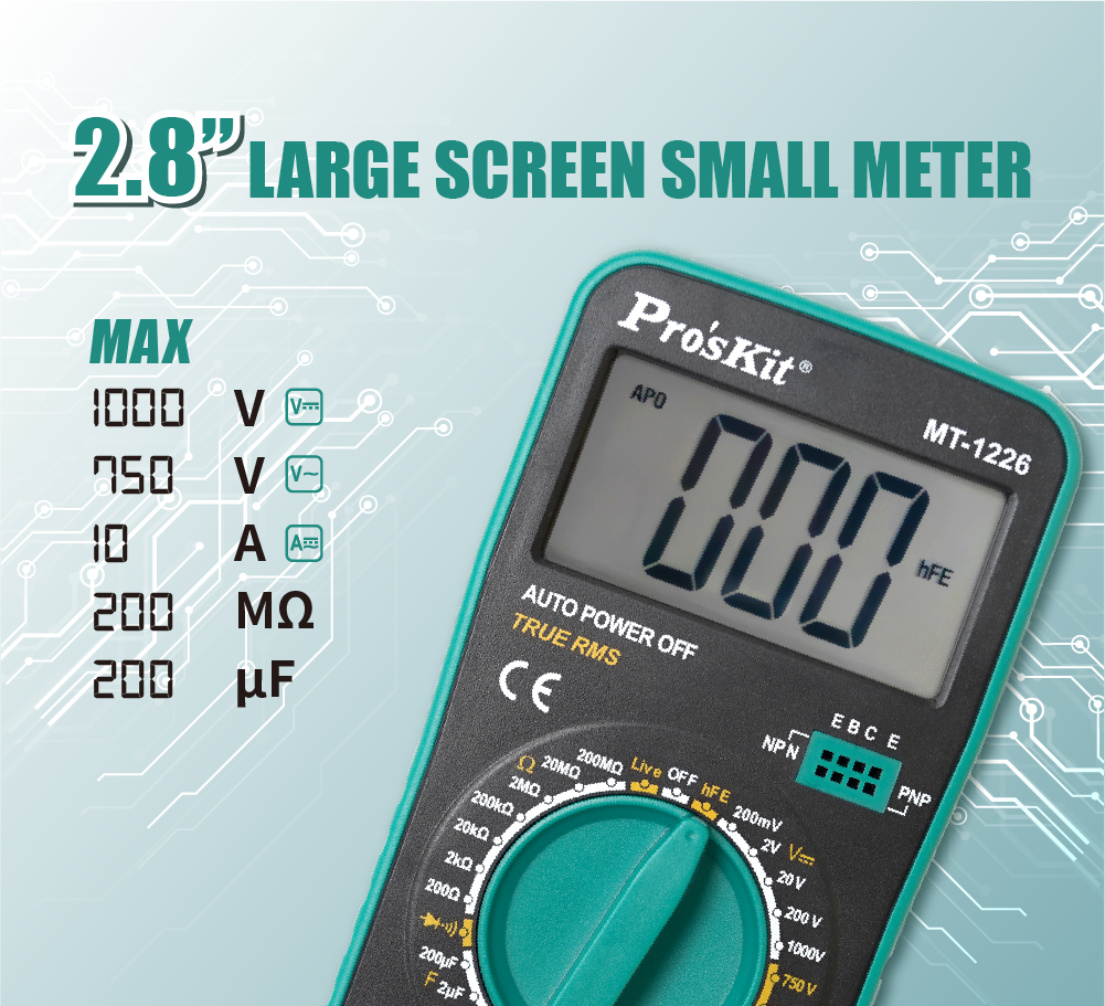 3-1/2 Digit True-RMS Digital Multimeter