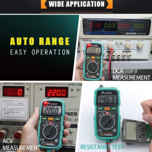 3-1/2 digits 1999 Counts Pocket Auto-range Multimeter with Built-in Leads and Resistance, Diode Tests - Image 7