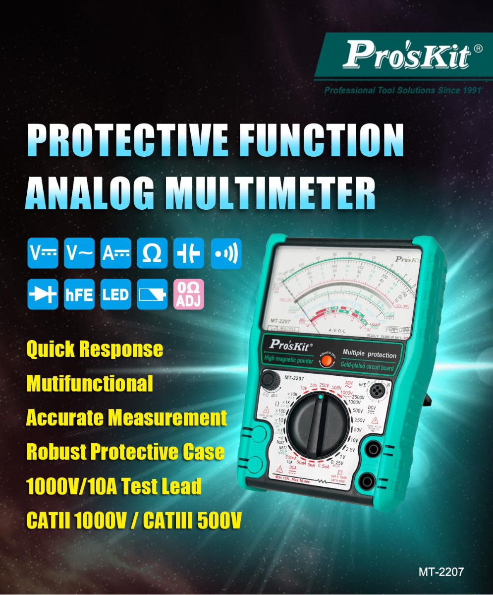 Protective Function Analog Multimeter