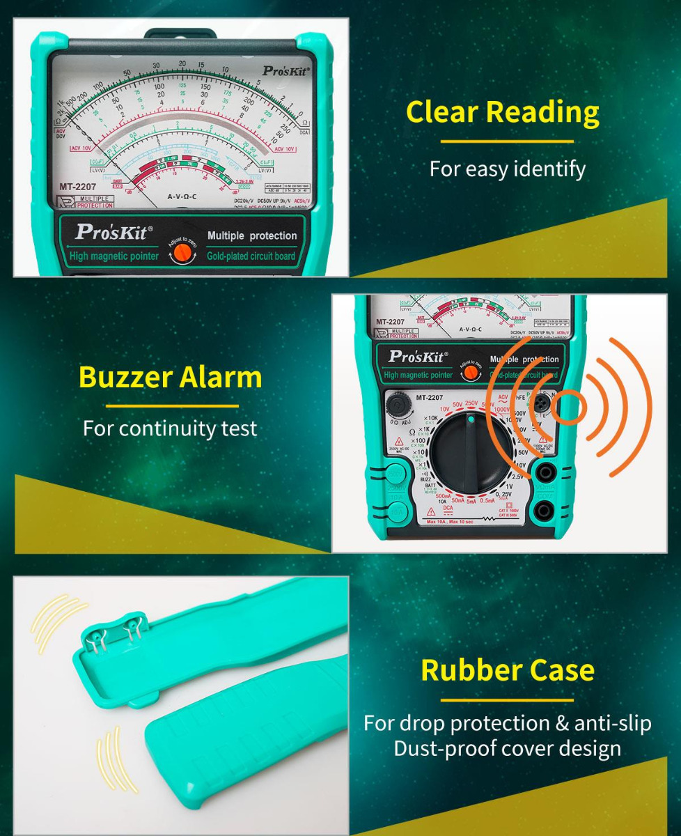 Protective Function Analog Multimeter