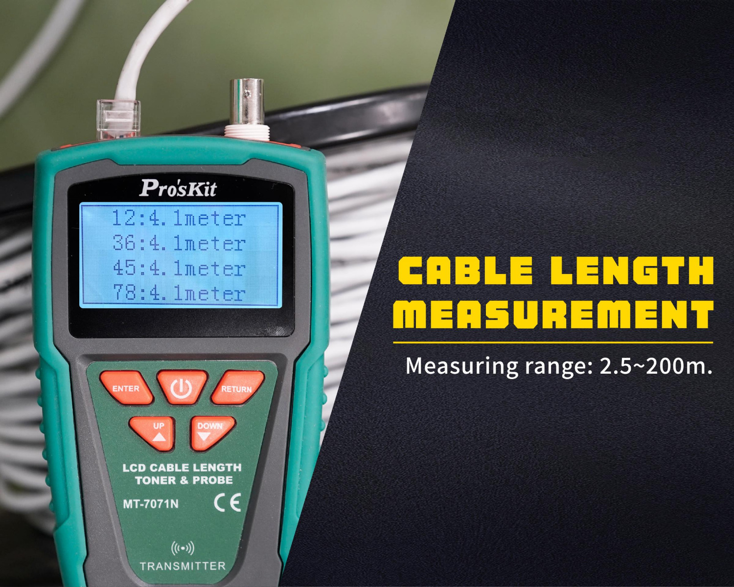 LCD Cable Length Toner & Probe Kit