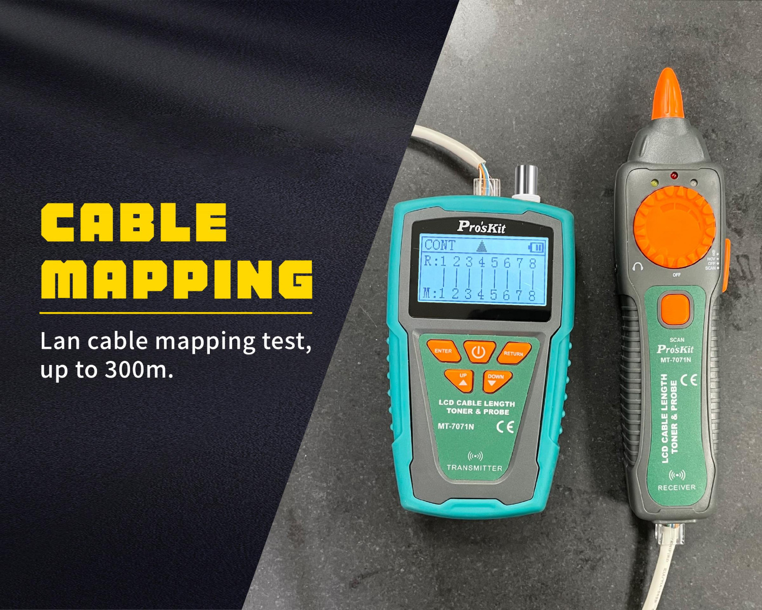 LCD Cable Length Toner & Probe Kit