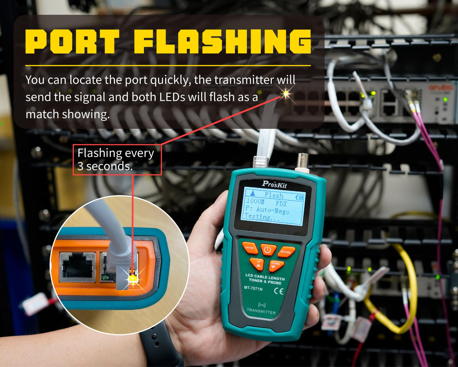 LCD Cable Length Toner & Probe Kit