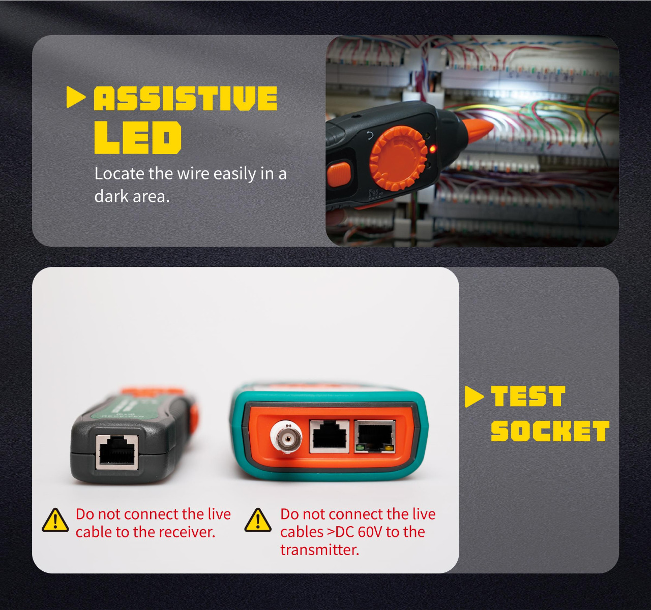 LCD Cable Length Toner & Probe Kit