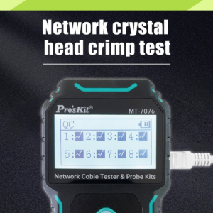 Li-Ion Rechargeable LCD Network Cable Tester and Probe Kit - Image 3