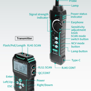 Li-Ion Rechargeable LCD Network Cable Tester and Probe Kit - Image 13