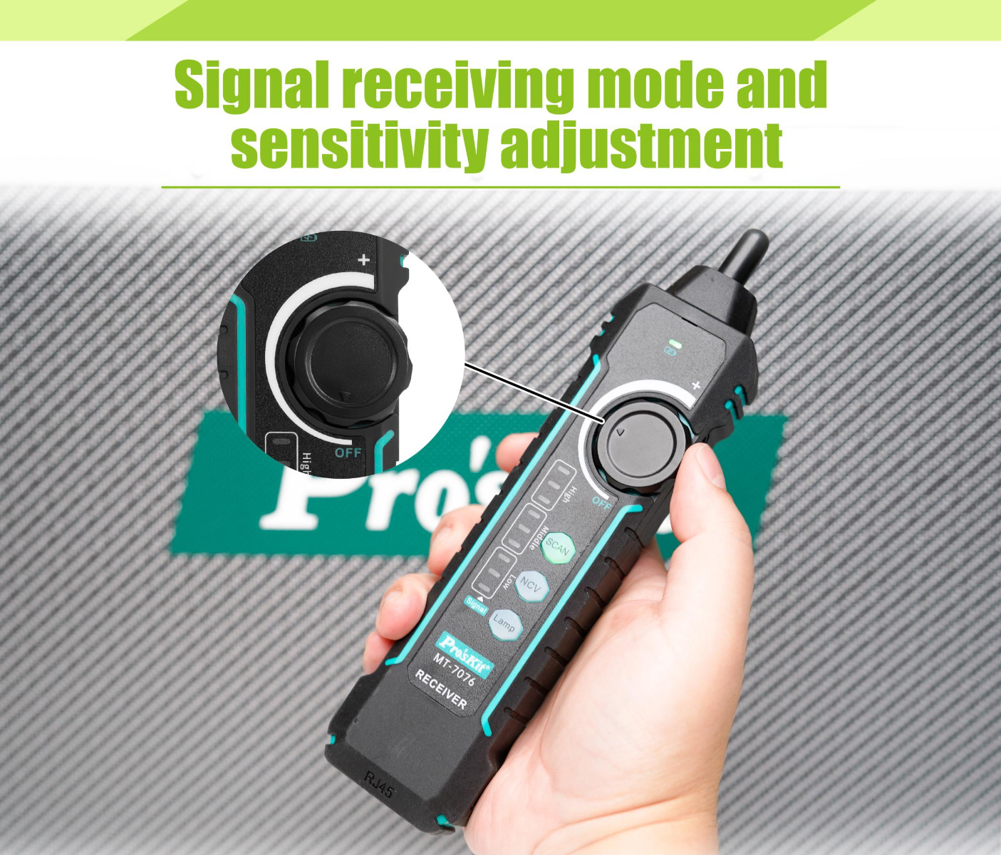 Li-Ion Rechargeable LCD Network Cable Tester and Probe Kit