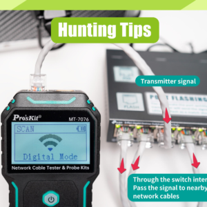 Li-Ion Rechargeable LCD Network Cable Tester and Probe Kit - Image 9