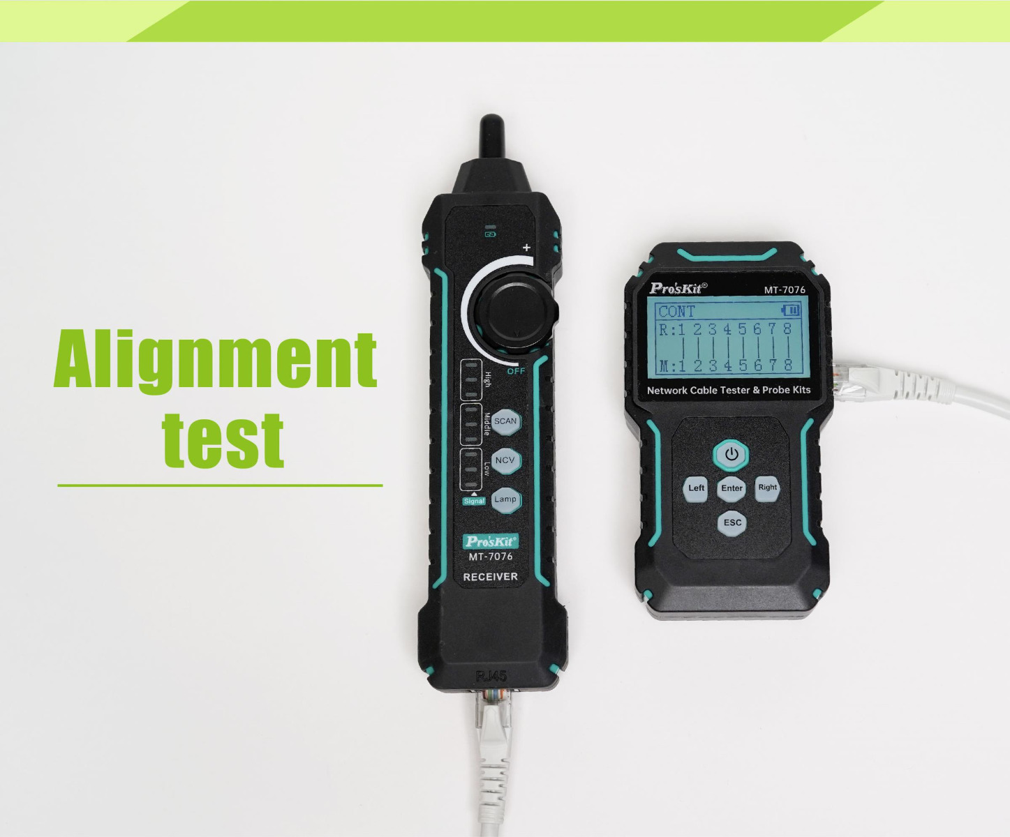 Li-Ion Rechargeable LCD Network Cable Tester and Probe Kit
